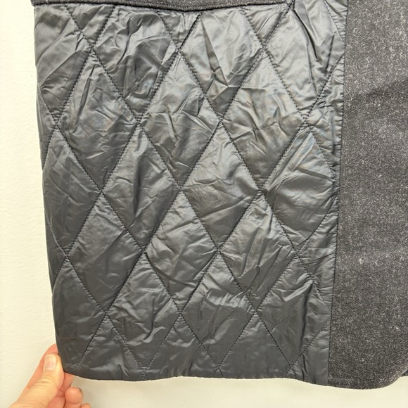 Lululemon Roam Far Wool Coat Heathered Black Gray Women's Size 10 - Picture 8 of 16